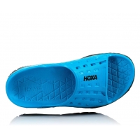HOKA ONE ONE W ORA RECOVERY SLIDE BLEUE Chaussures detente et relaxation pas cher