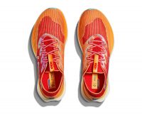 HOKA  CIELO X1 CERISE ET SOLAR FLARE Chaussures avec plaque carbone pas cher