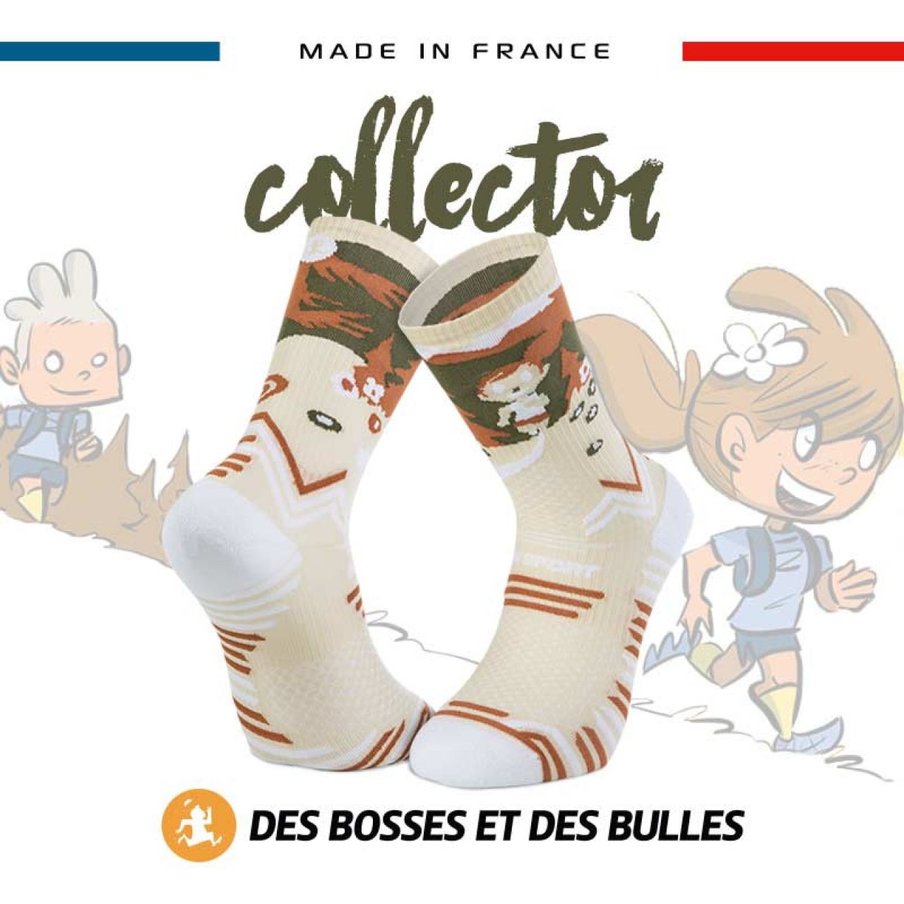 La chaussettes TRAIL Ultra-Collector Des Bosses et Des Bulles qui