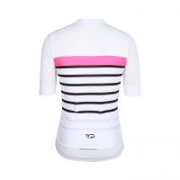 WEAR DESIGN MAILLOT PRO LIGHT BLANC ET ROSE Maillot vélo femme pas cher