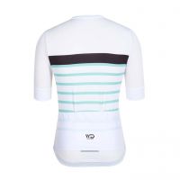 WEAR DESIGN MAILLOT PRO LIGHT BLANC ET VERT D EAU Maillot vélo femme pas cher