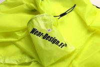 WEAR DESIGN VESTE DE PLUIE LEGERE JAUNE Veste pluie vélo pas cher