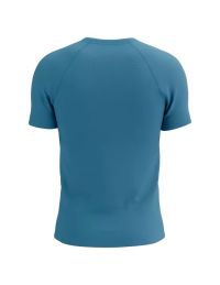 COMPRESSPORT TRAINING SS TEE NIAGARA BLUE  Tee shirt de running pas cher