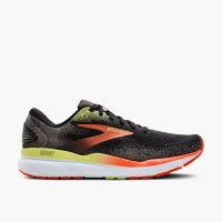 BROOKS GHOST 16 BLACK ET MANDARIN RED Chaussures de running pas cher