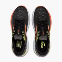 BROOKS GHOST 16 BLACK ET MANDARIN RED Chaussures de running pas cher