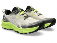 ASICS GEL TRABUCO 12 OATMEAL ET WHITE Chaussures de trail pas cher